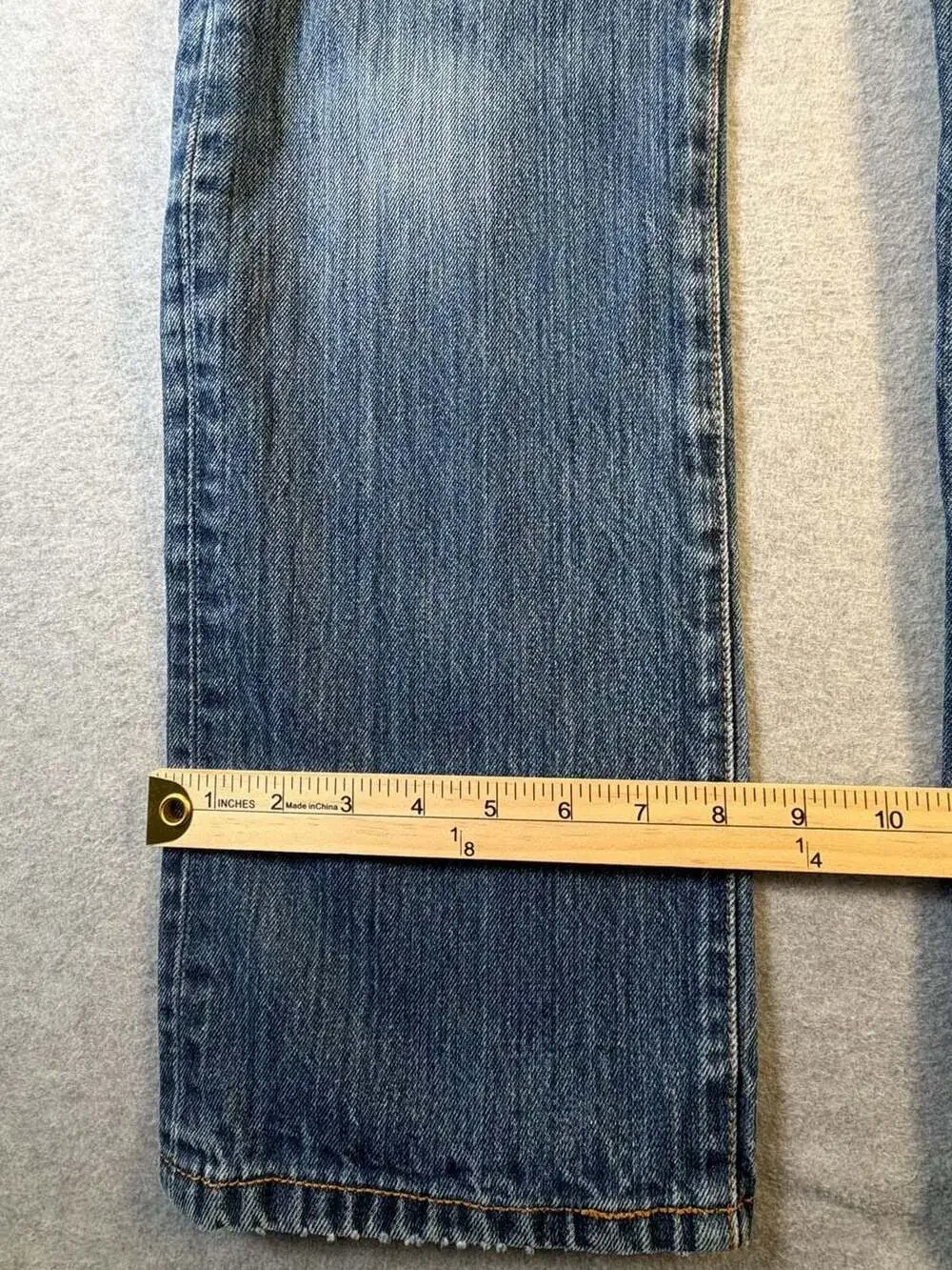 Levi's 501 Original Straight Leg Button Fly Blue Denim Jeans